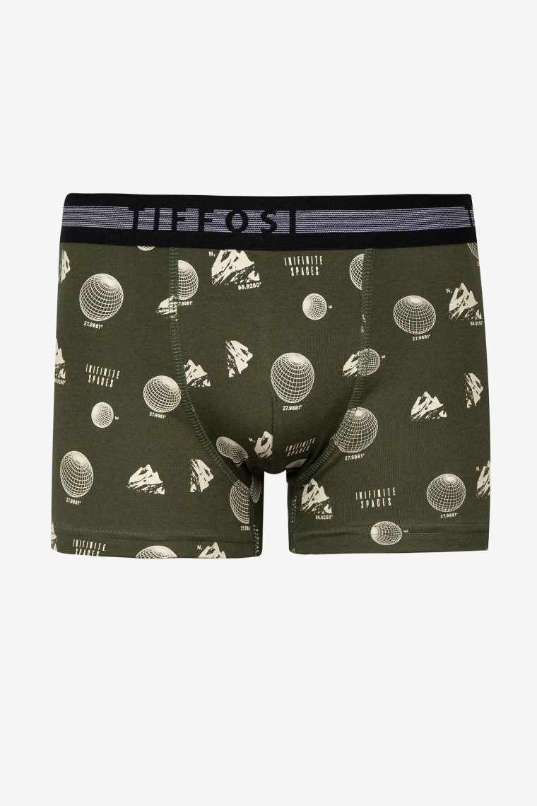 Green Printed Boxer