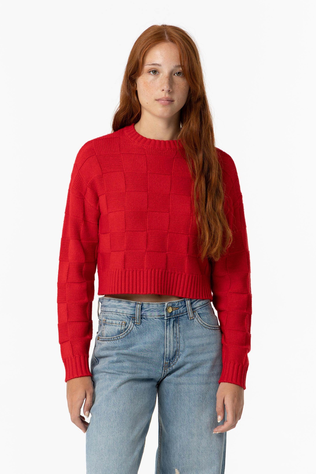 Square Effect Knit Sweater