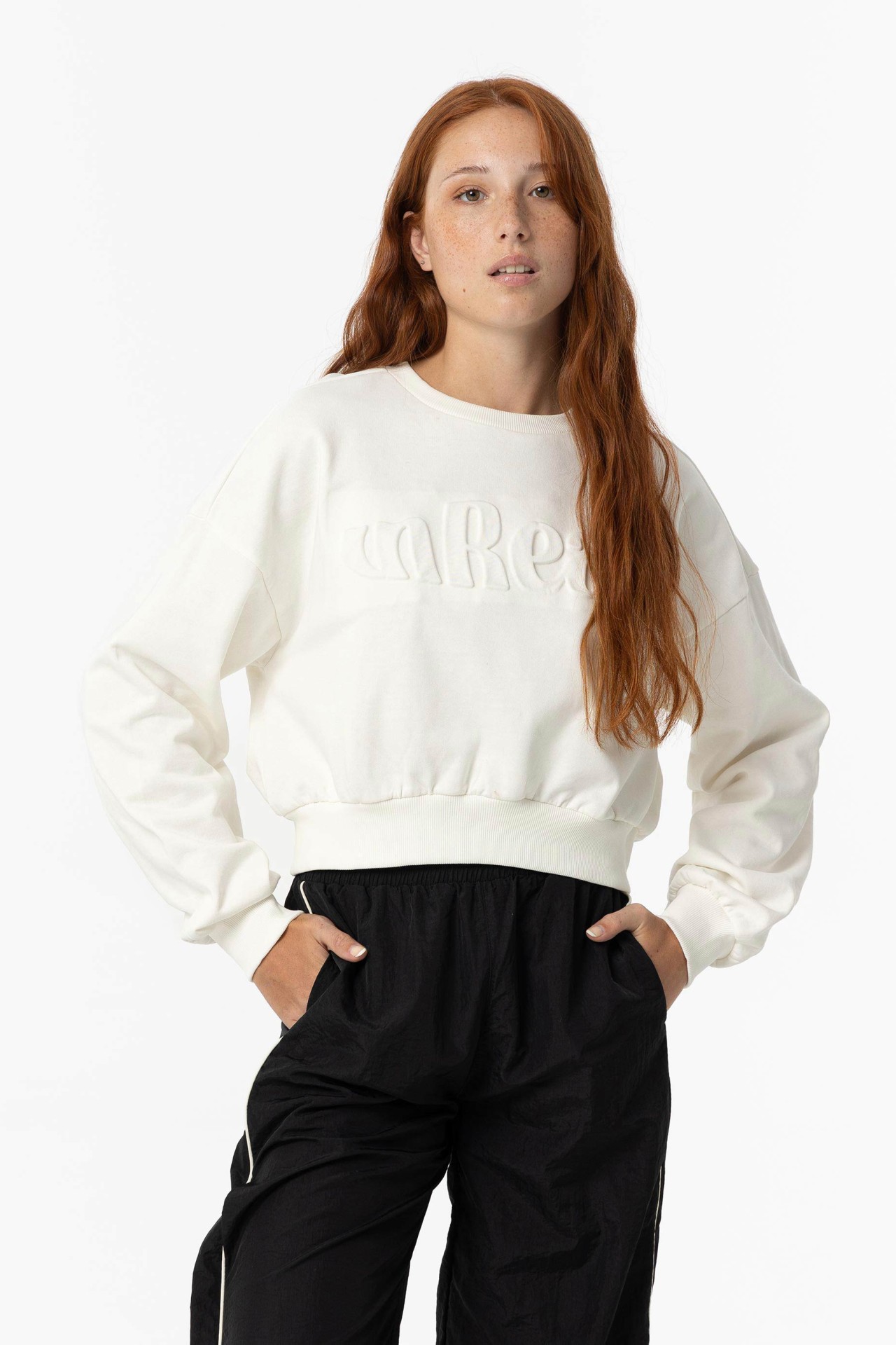 Sweatshirt Estampado com Relevo