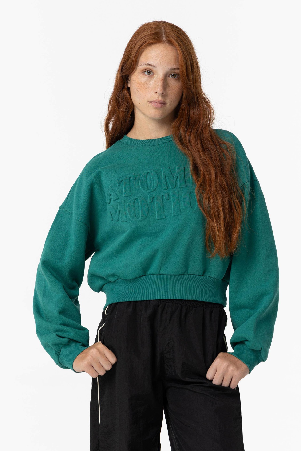 Sweatshirt Estampado com Relevo