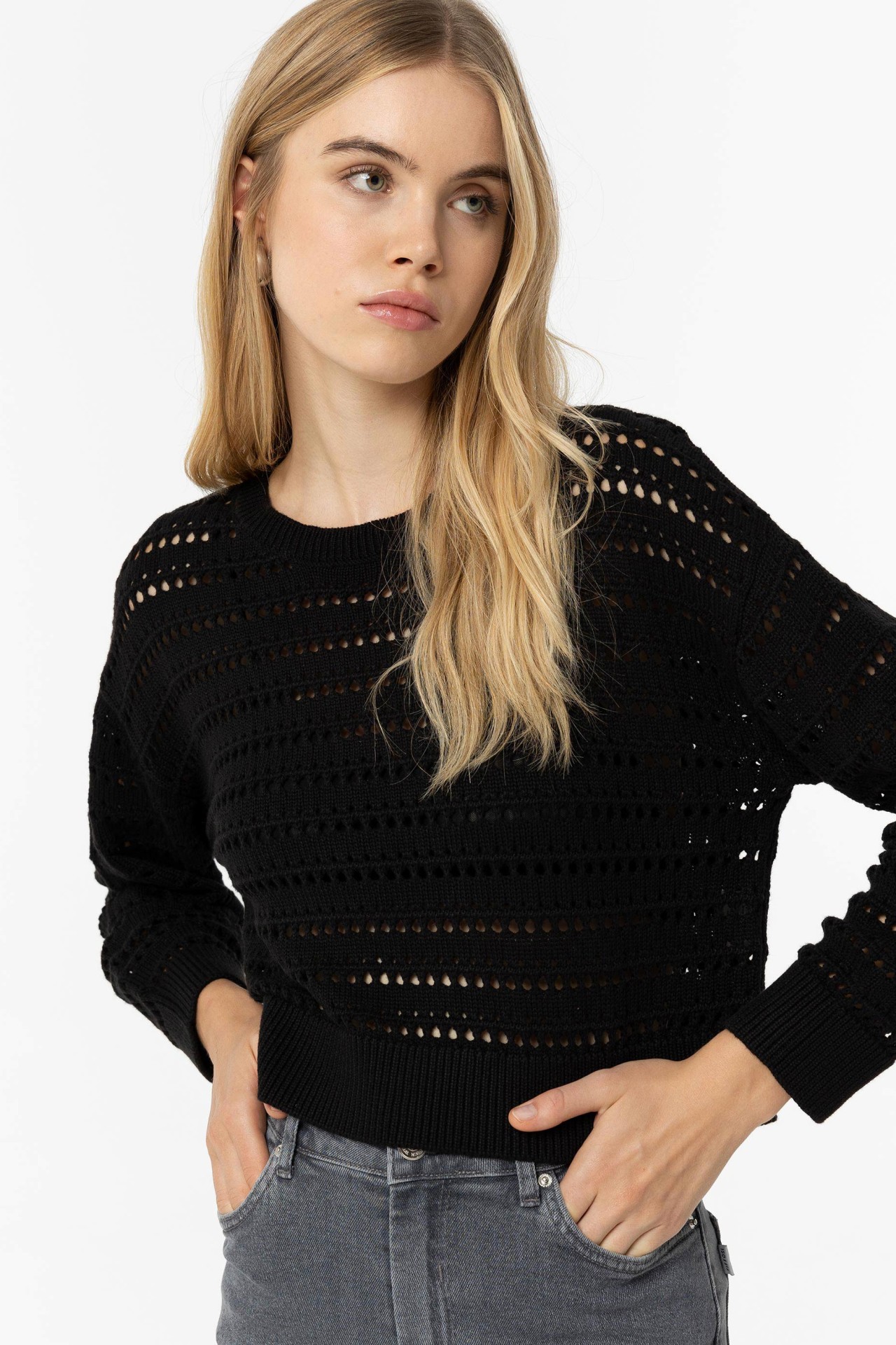 Cutwork Knit Sweater