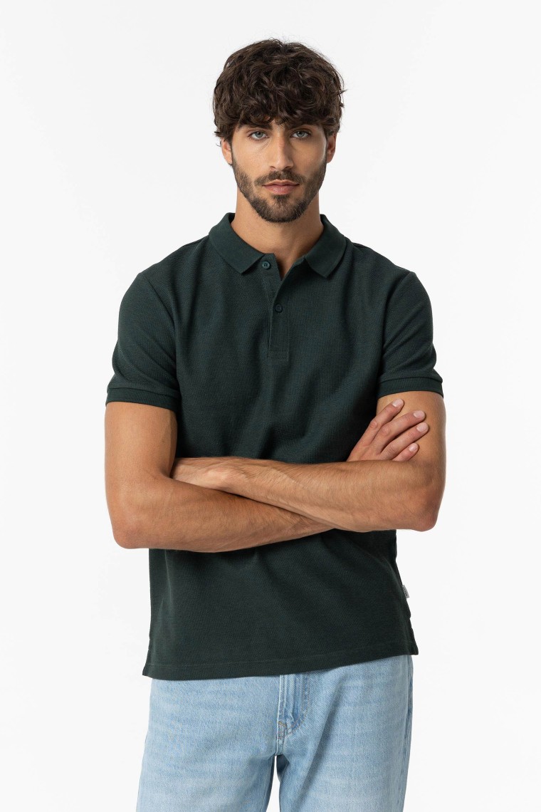 Textured Polo Shirt