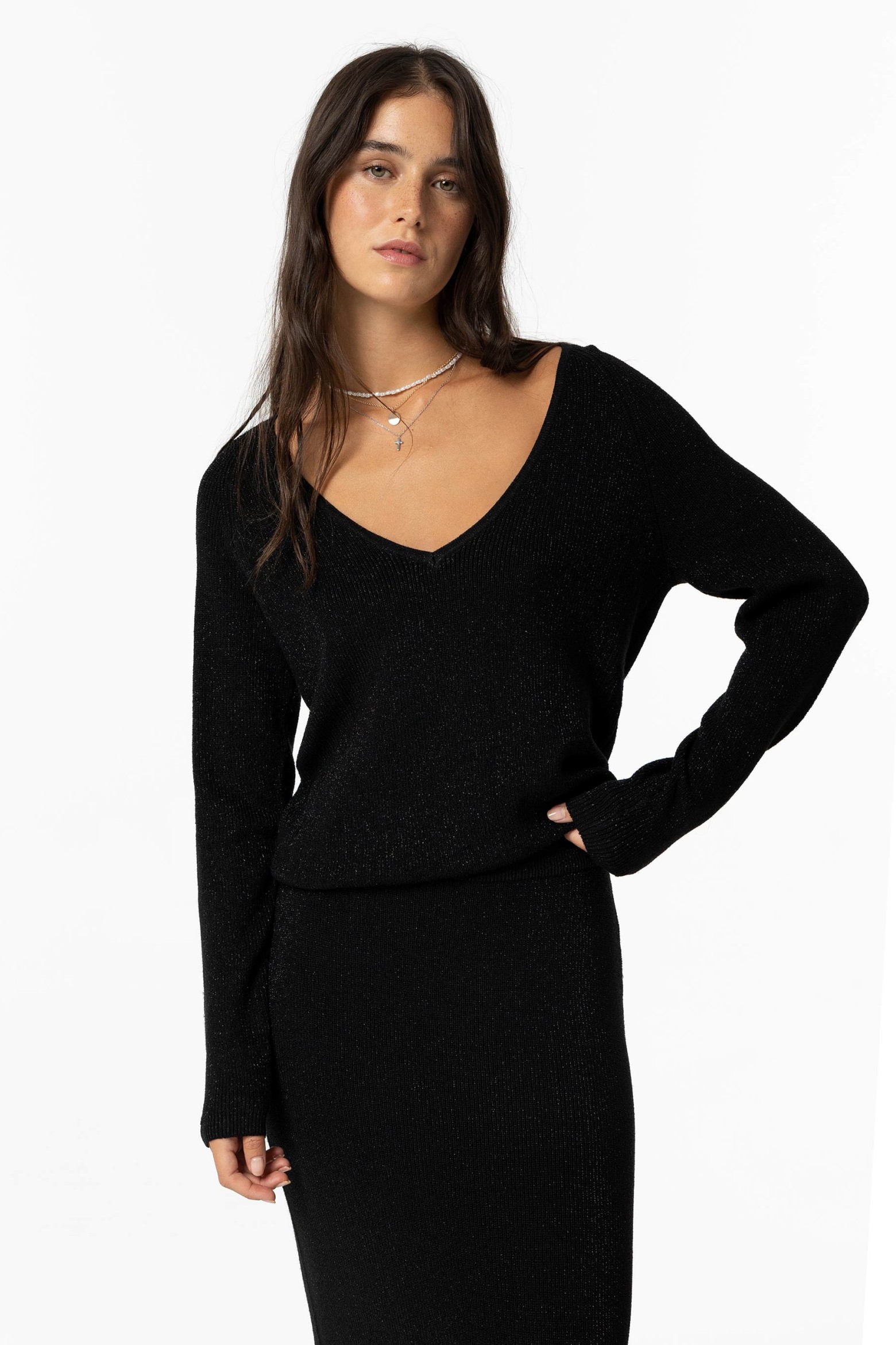 Shimmery Knitted Sweater