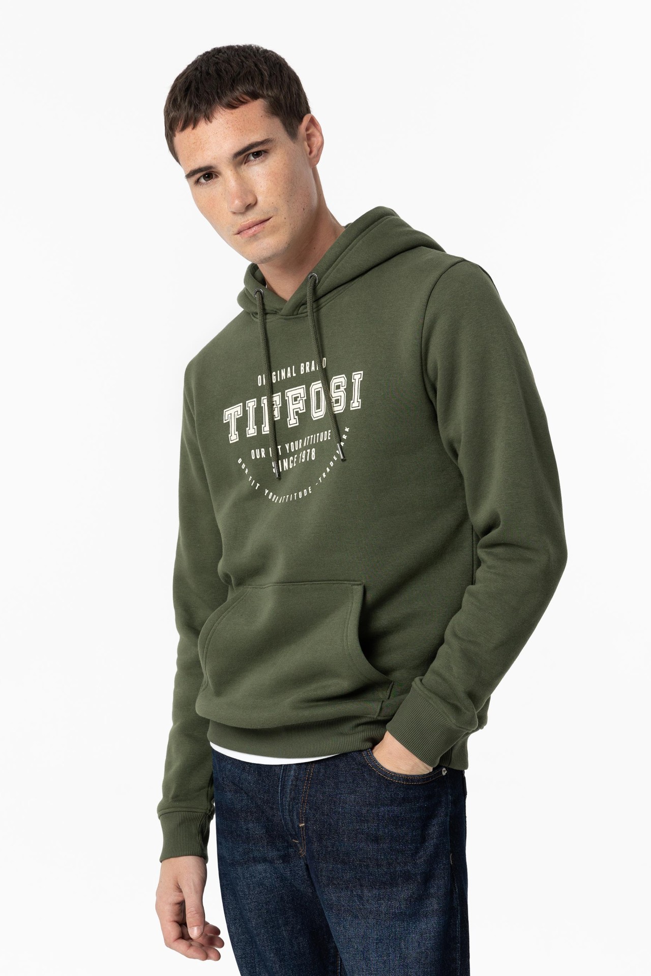 Sudadera Con Capucha Verde