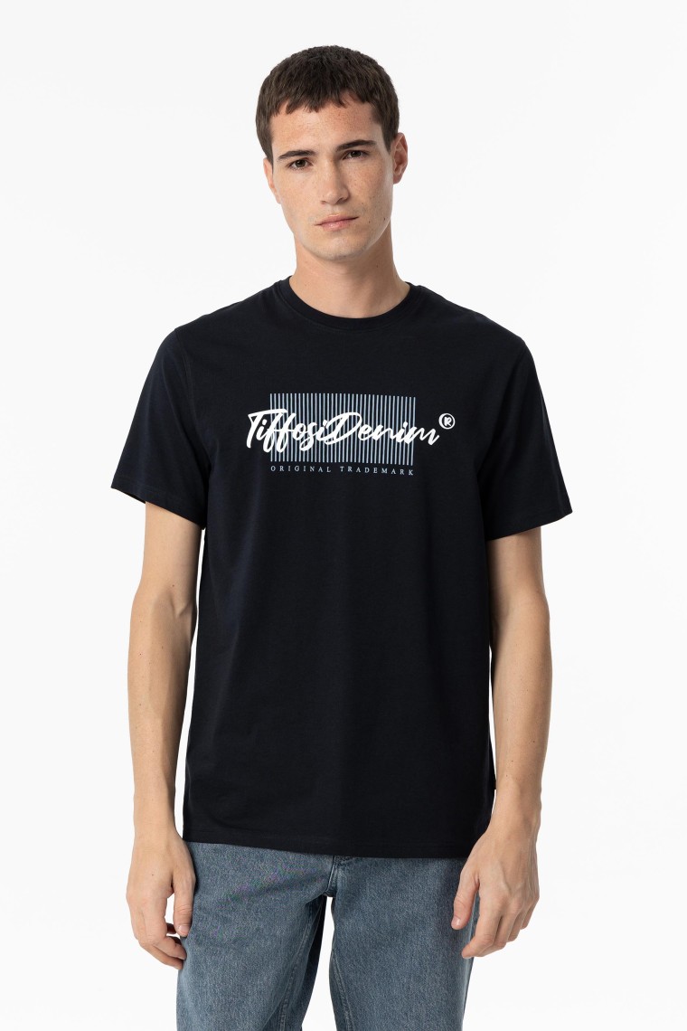 Camiseta Manga Corta Azul marino oscuro