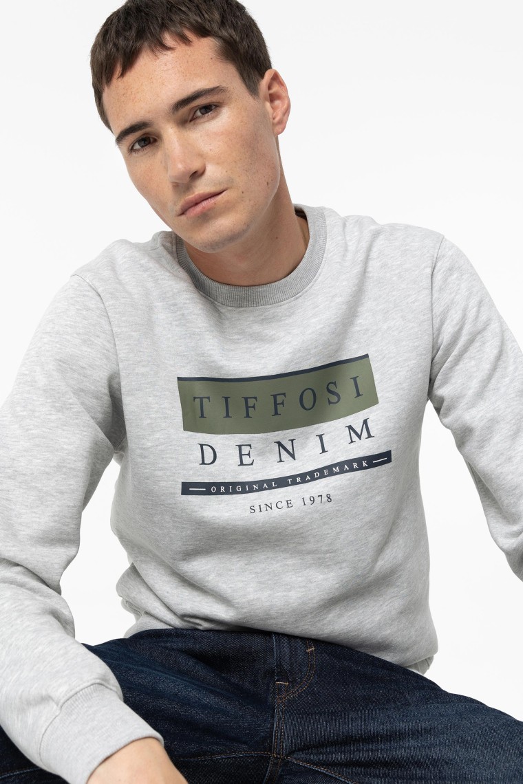 Light Grey Melange Sweatshirt