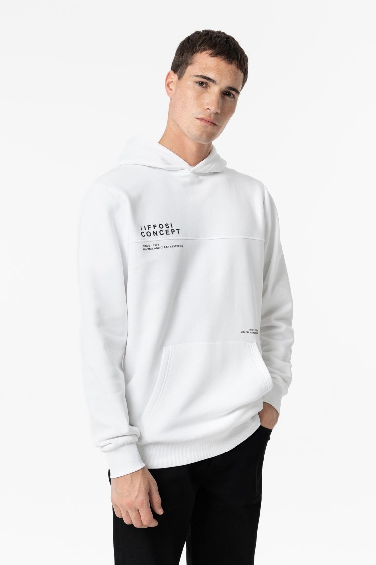 Sudadera Con Capucha Blanca