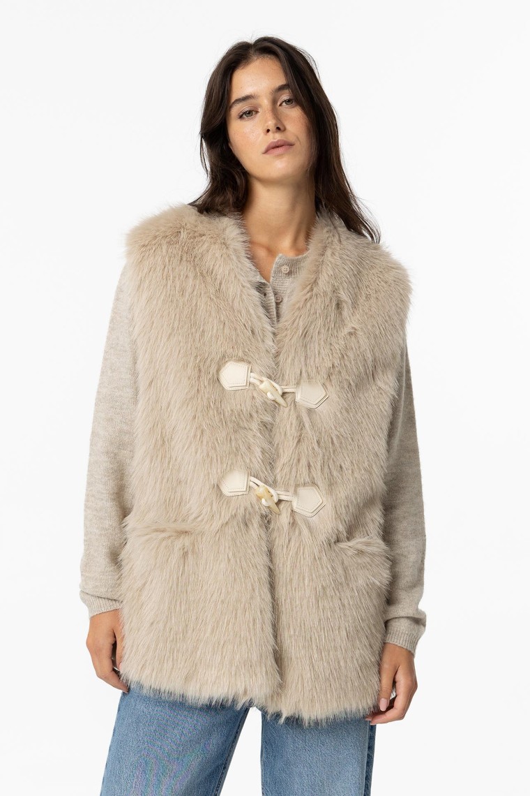 Colete de Faux Fur