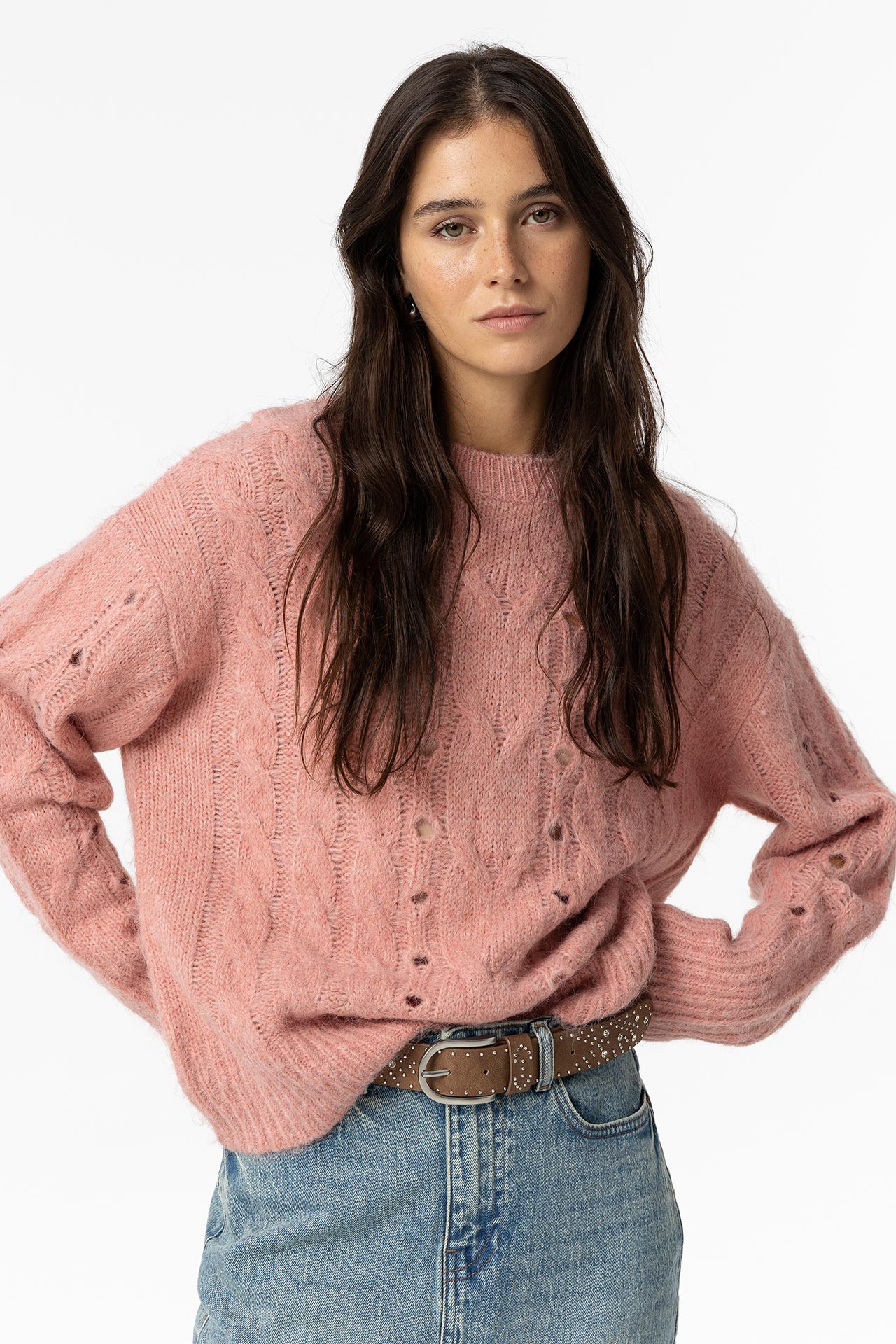 Camisola Cable Knit Cardada