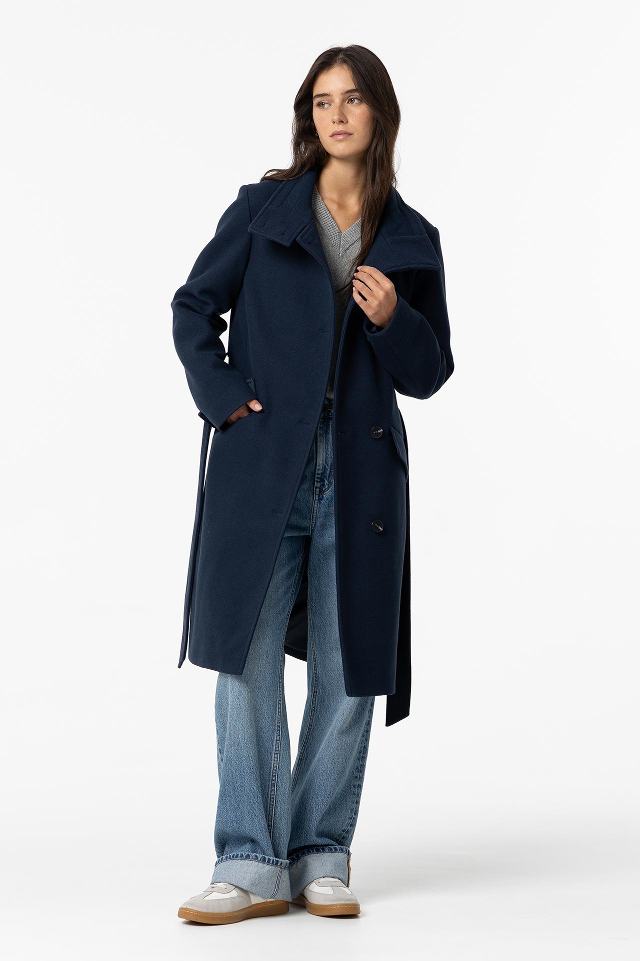 Dark Navy Long Jacket