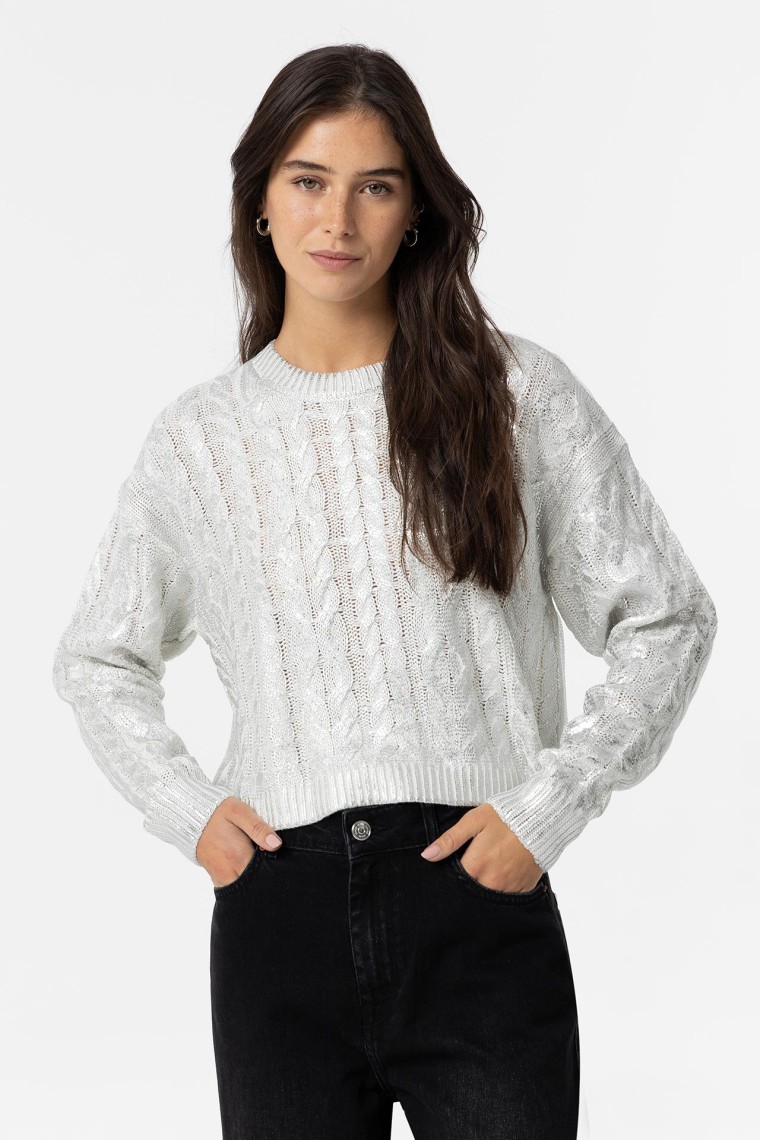 Camisola Cable Knit Metlica