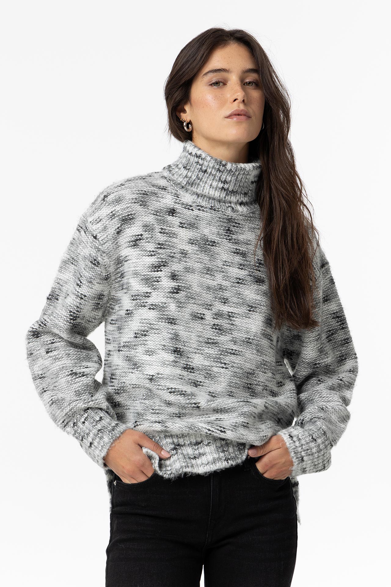 Grey Melange Sweater