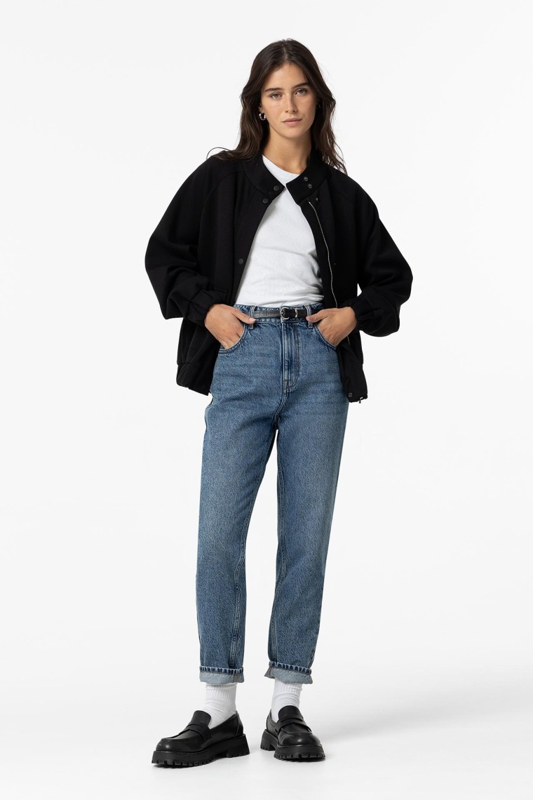 Tapered Fit Mom Jeans