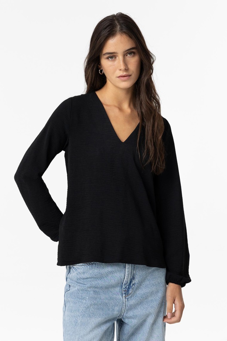 Blusa Plissada nas Costas