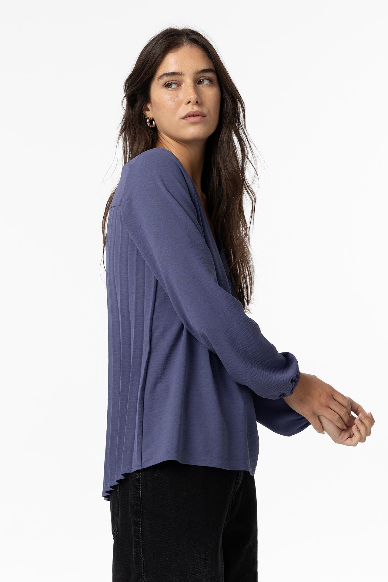 Pleated Back Blouse