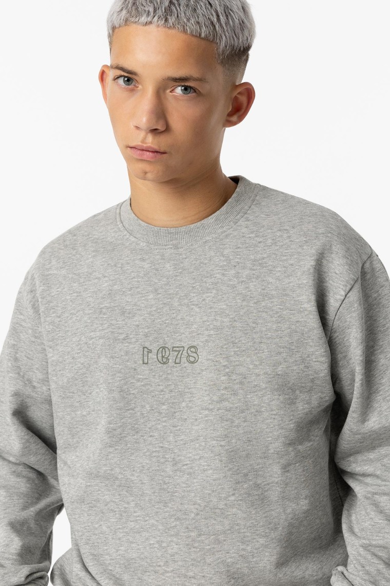 Sudadera Melange gris claro