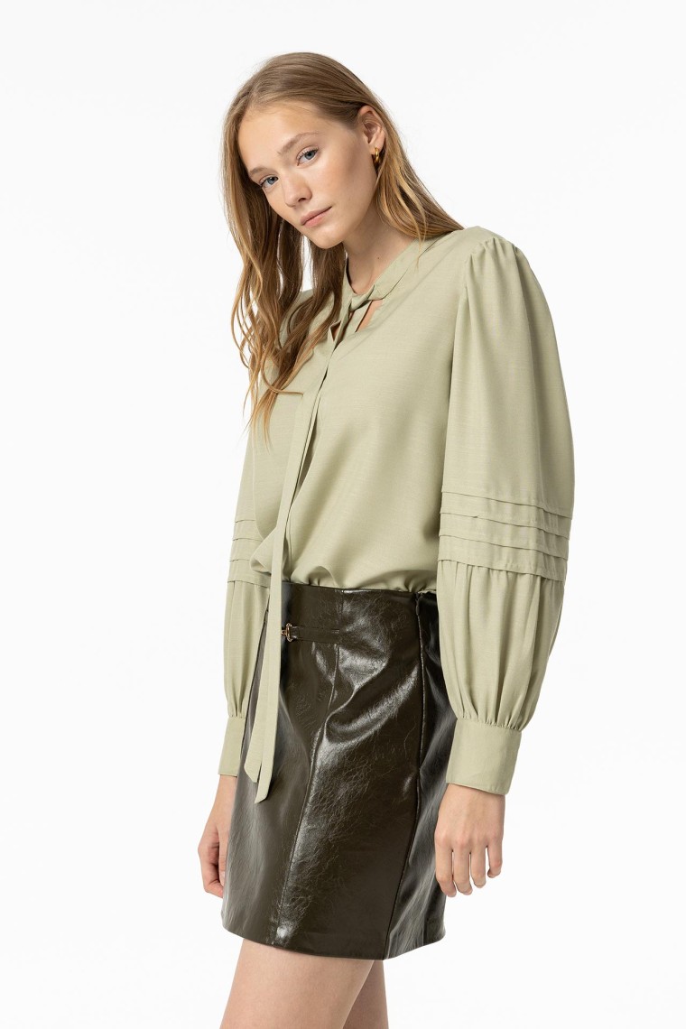 Green Long Sleeve Blouse