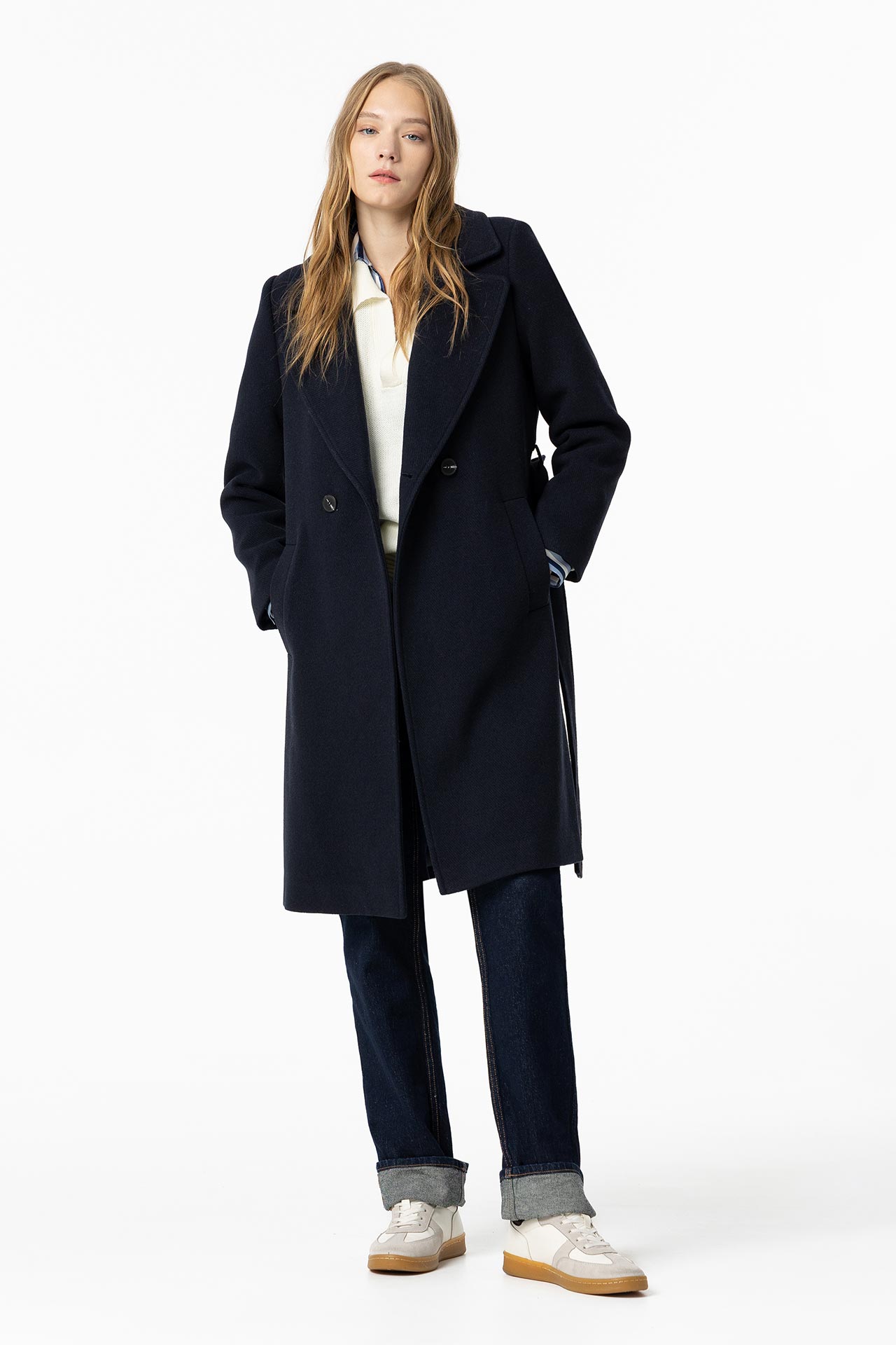 Dark Navy Long Jacket