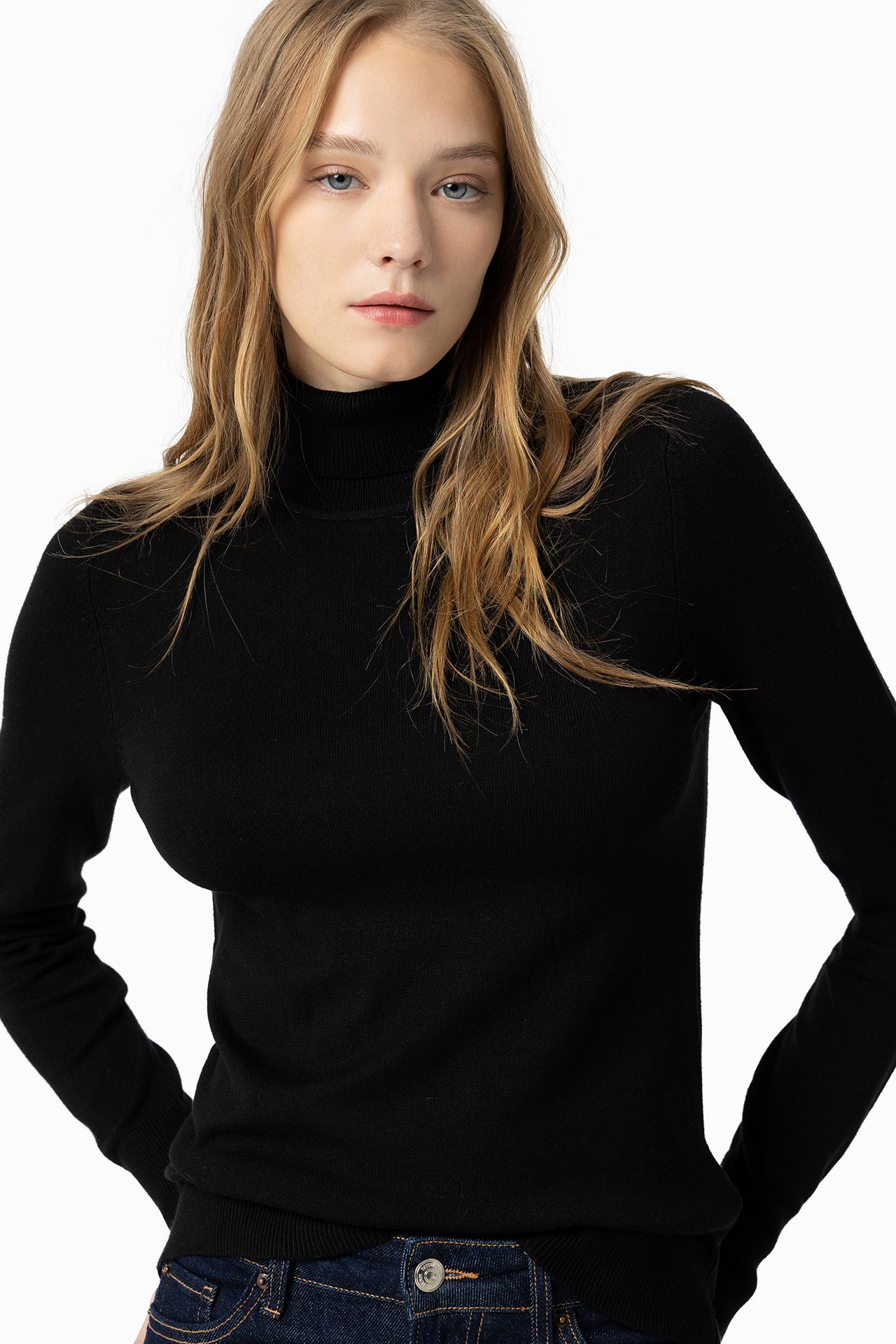 Turtleneck Knit Sweater