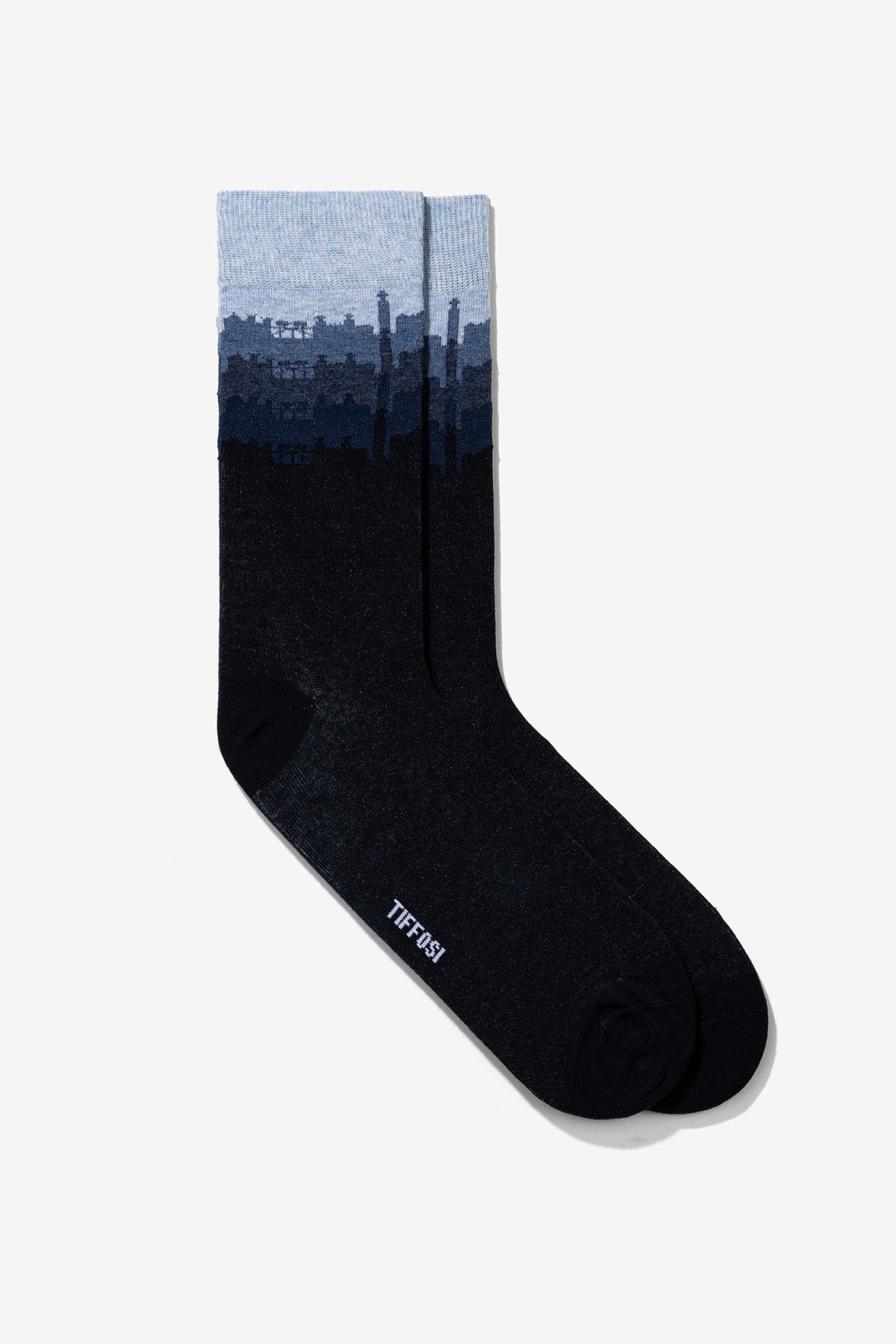 Navy Urban Pattern Socks