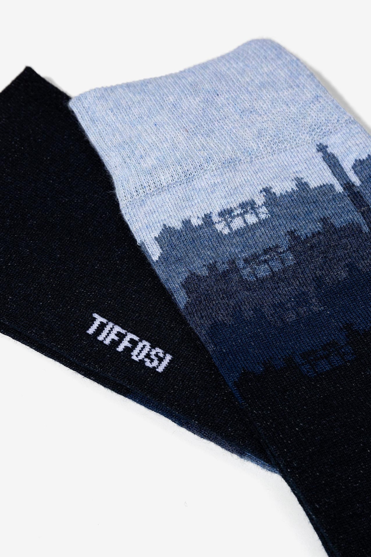 Navy Urban Pattern Socks