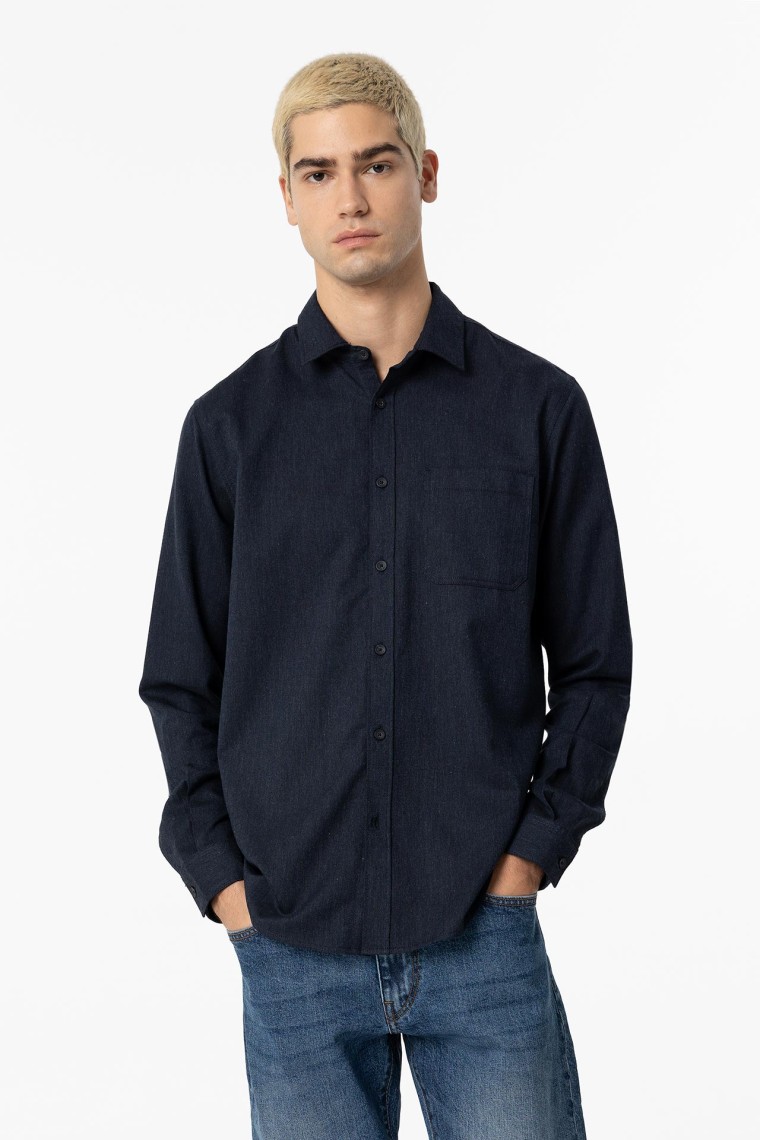 Dark Navy Long Sleeve Shirt