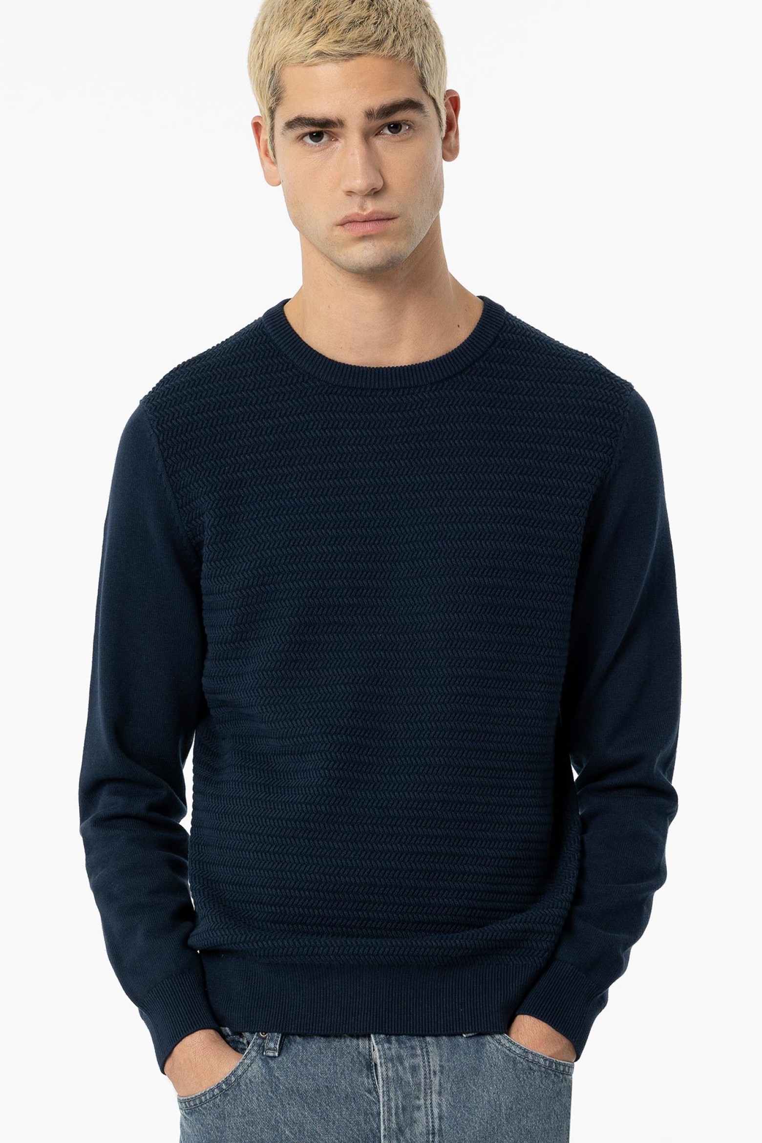 Jersey de punto de espiga
