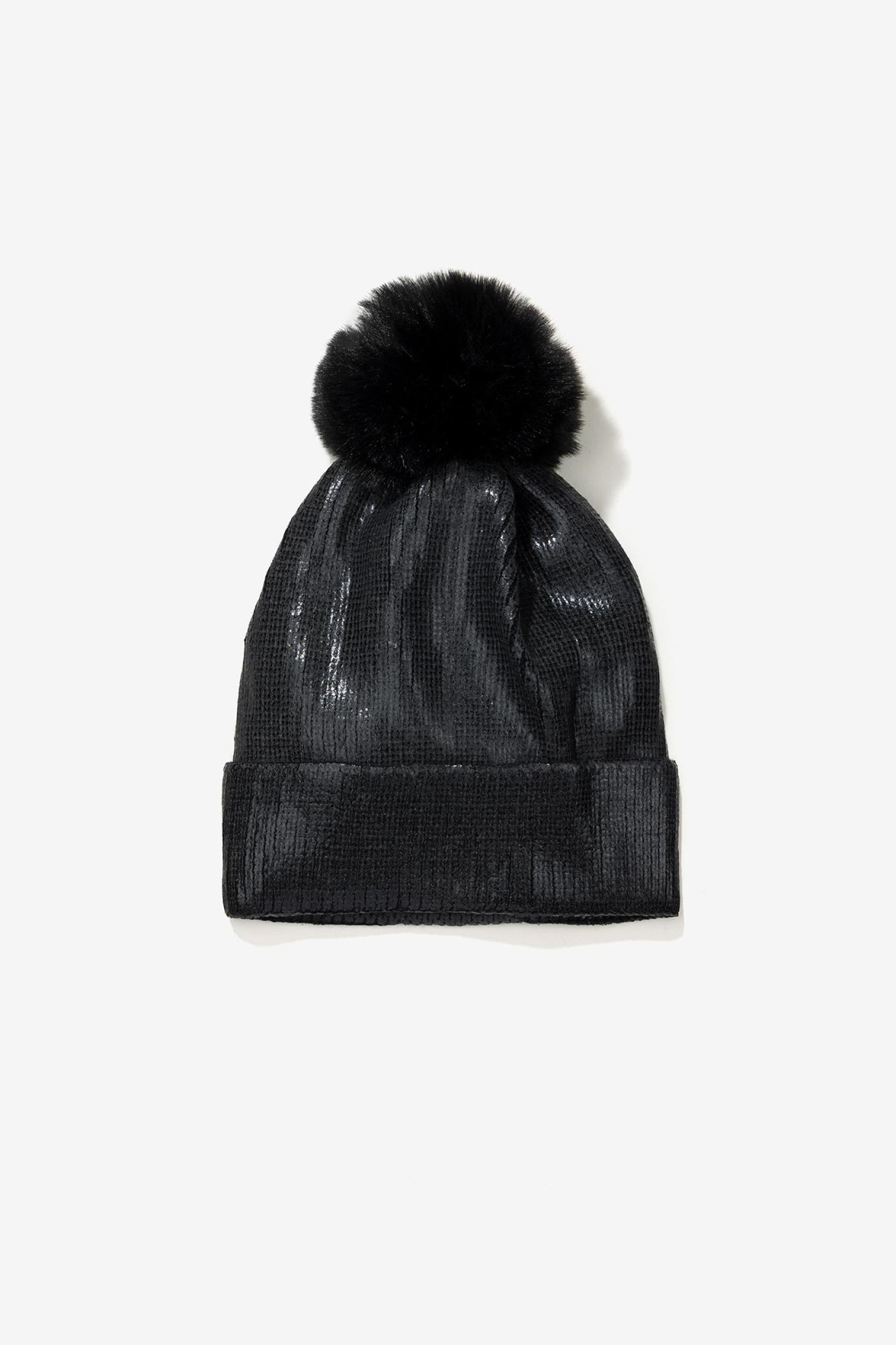 Gorro Metalizado com Pompom