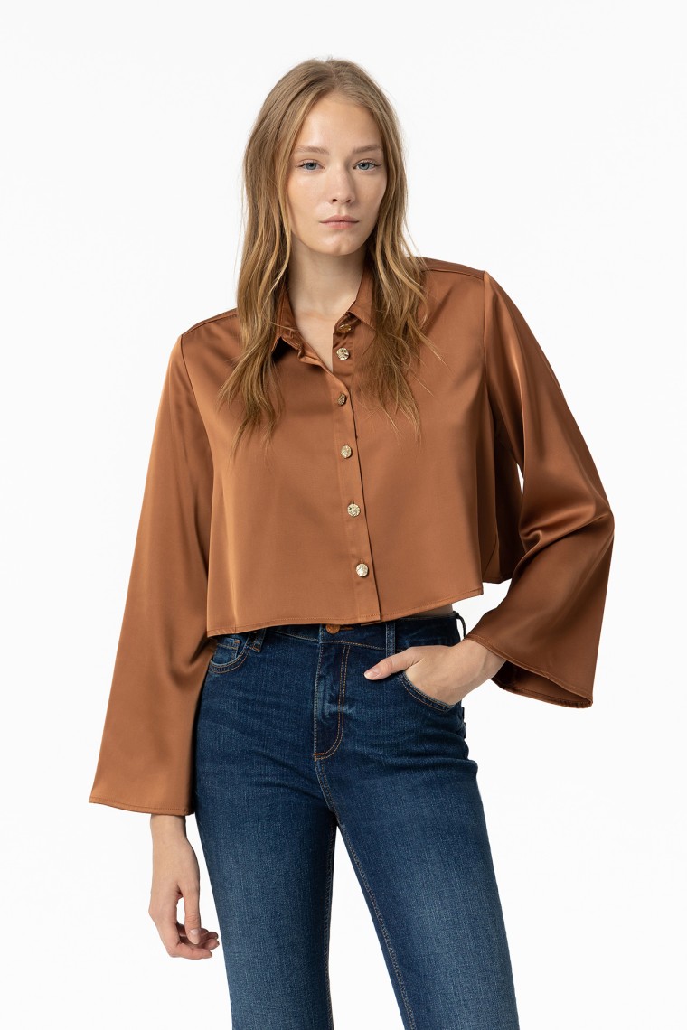 Camel Long Sleeve Shirt