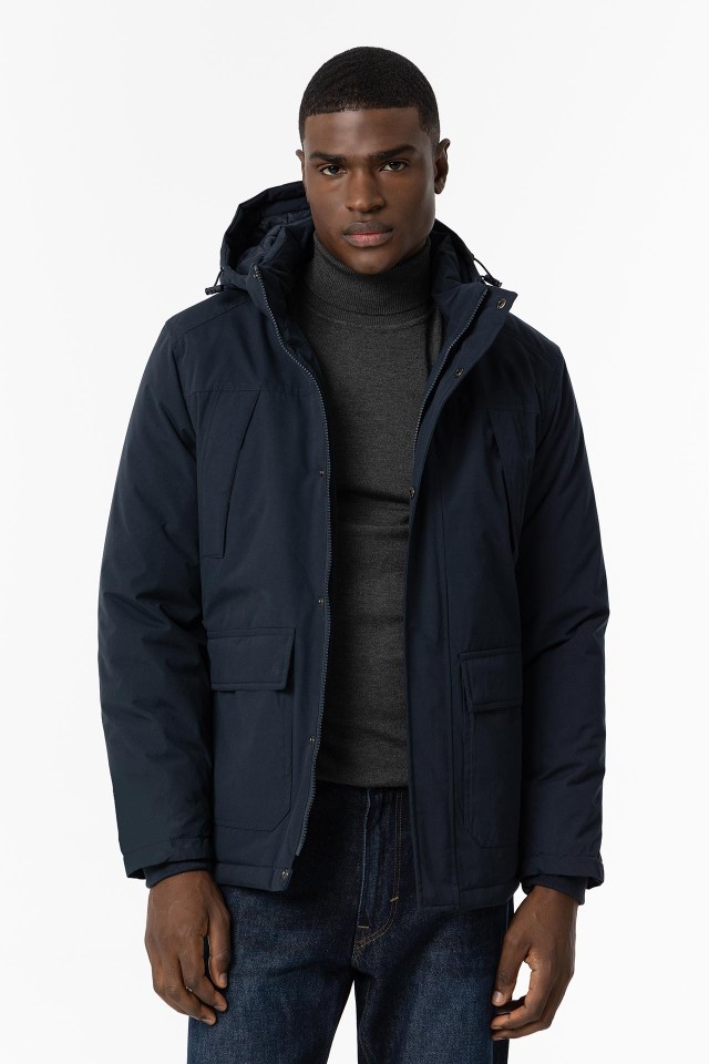 Puffer jacket with removable hood hotsell