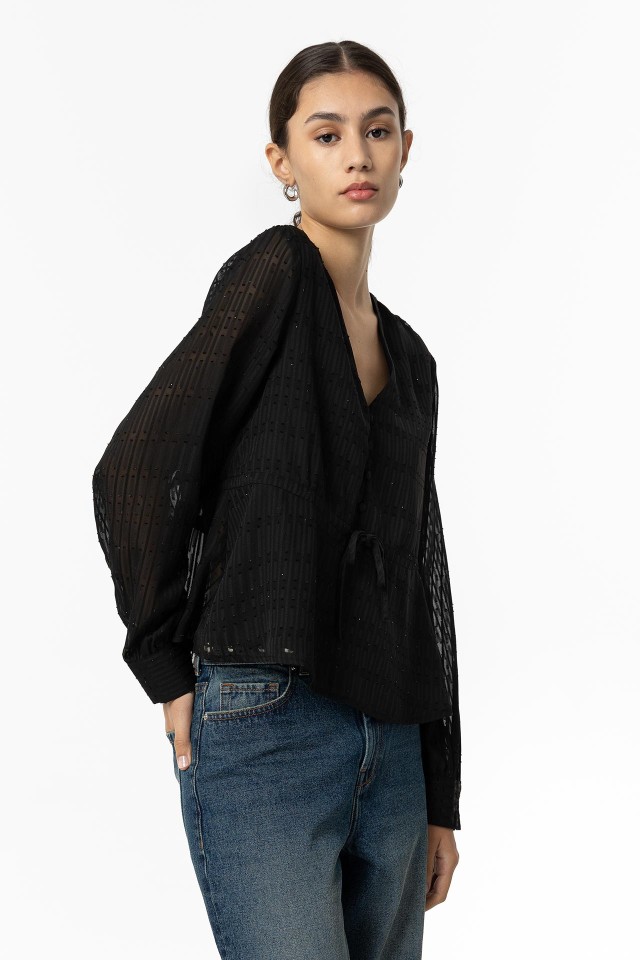Black Long Sleeve Blouse