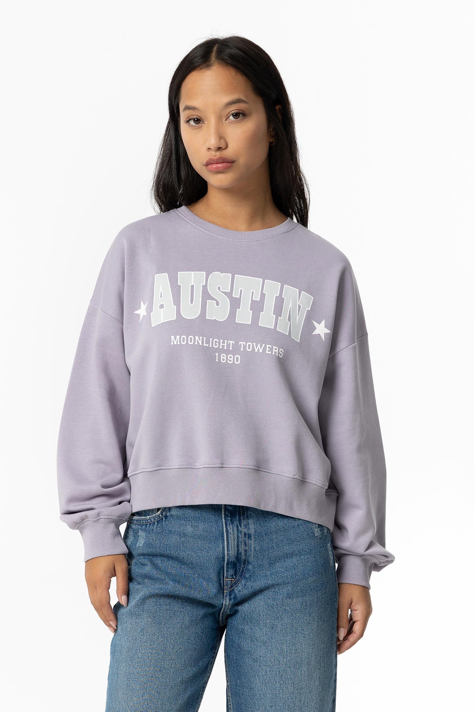 Sudadera oversize estampada