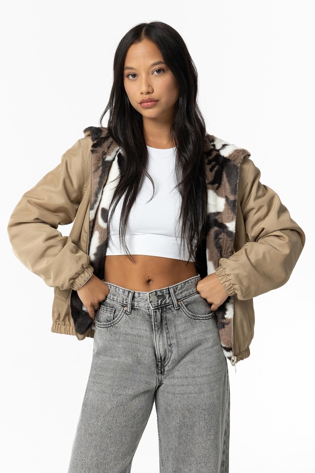 Reversible Jacket with Hood