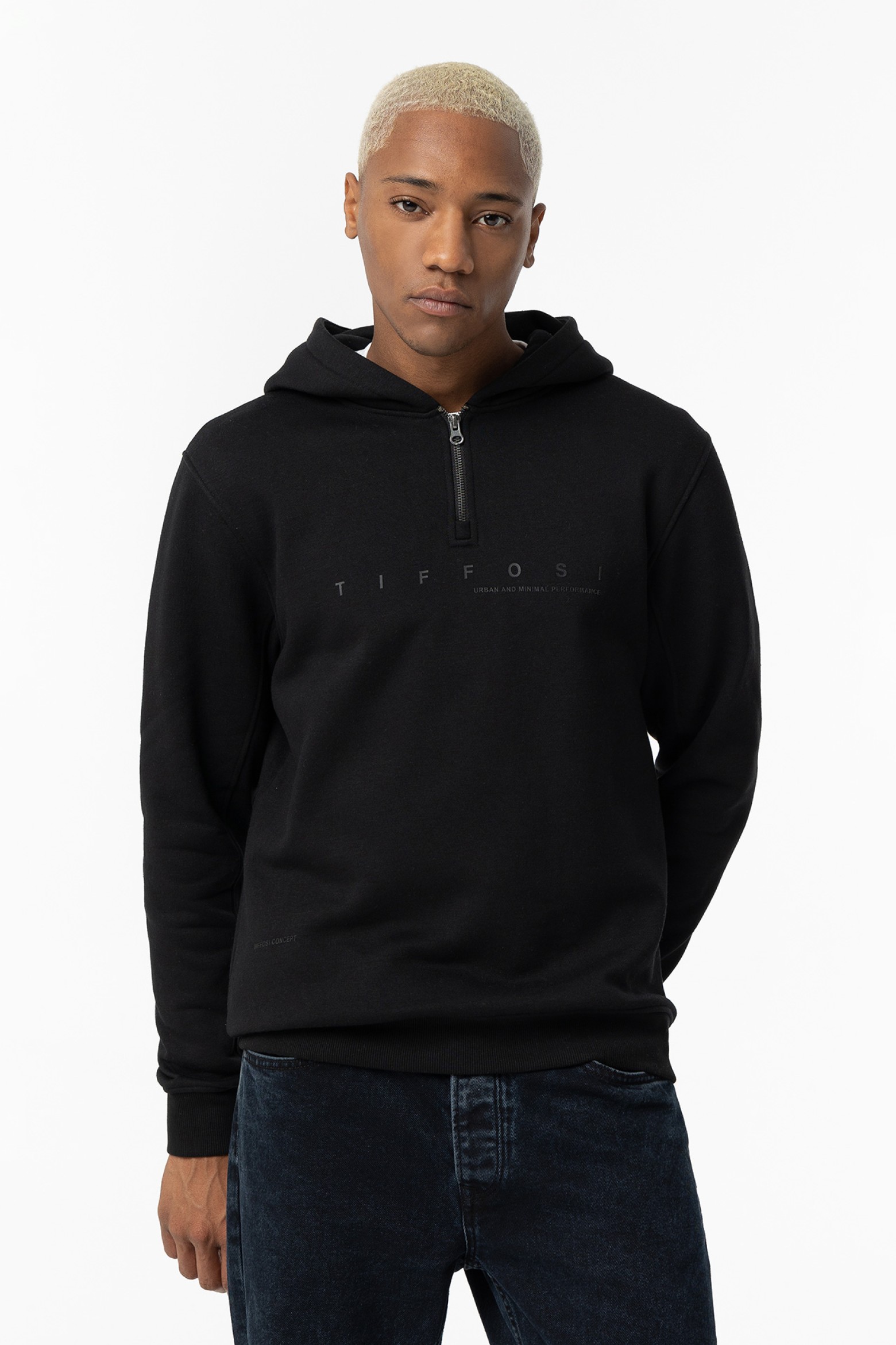 Hoodie Estampado con Cremallera