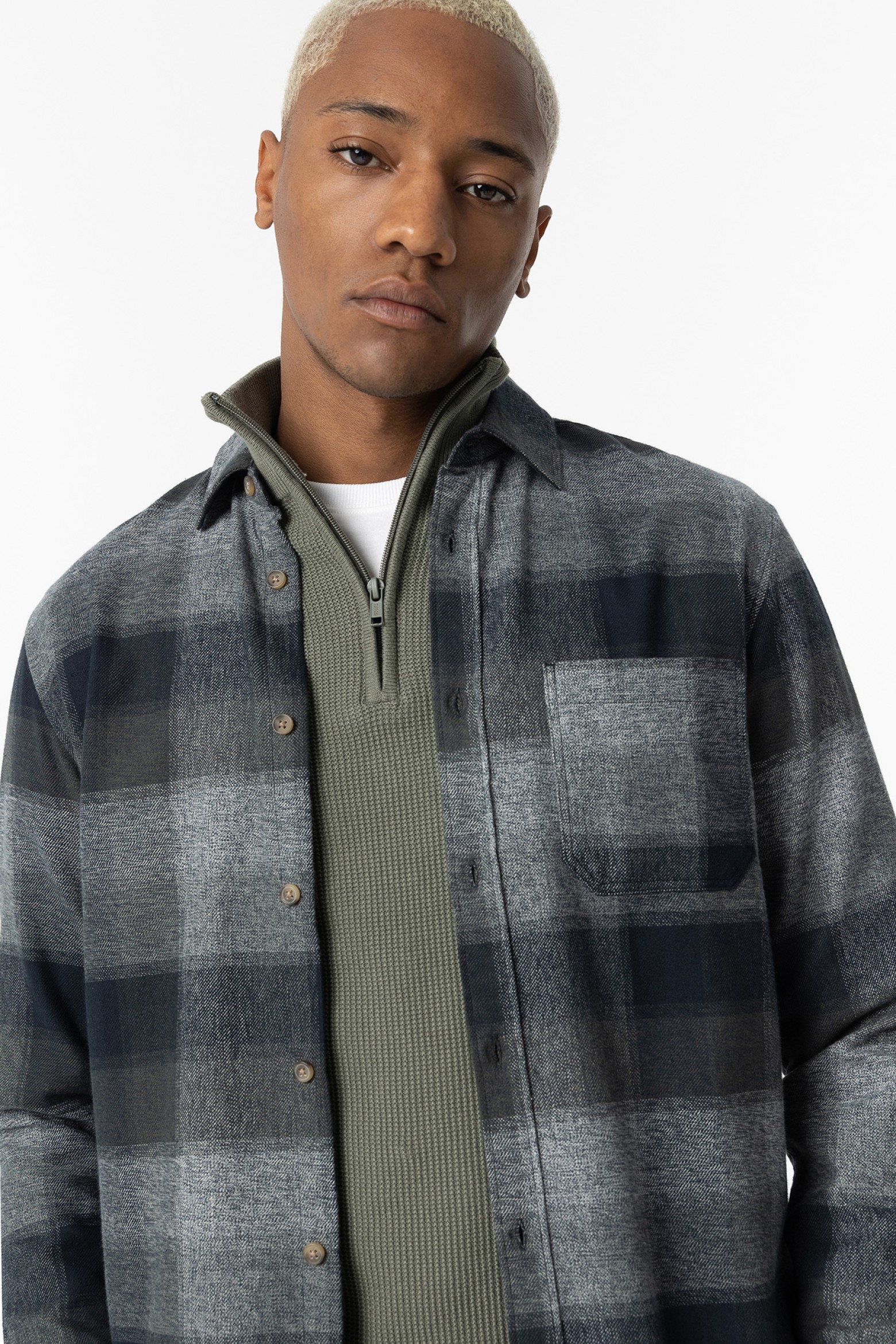 Camisa de corte regular a cuadros