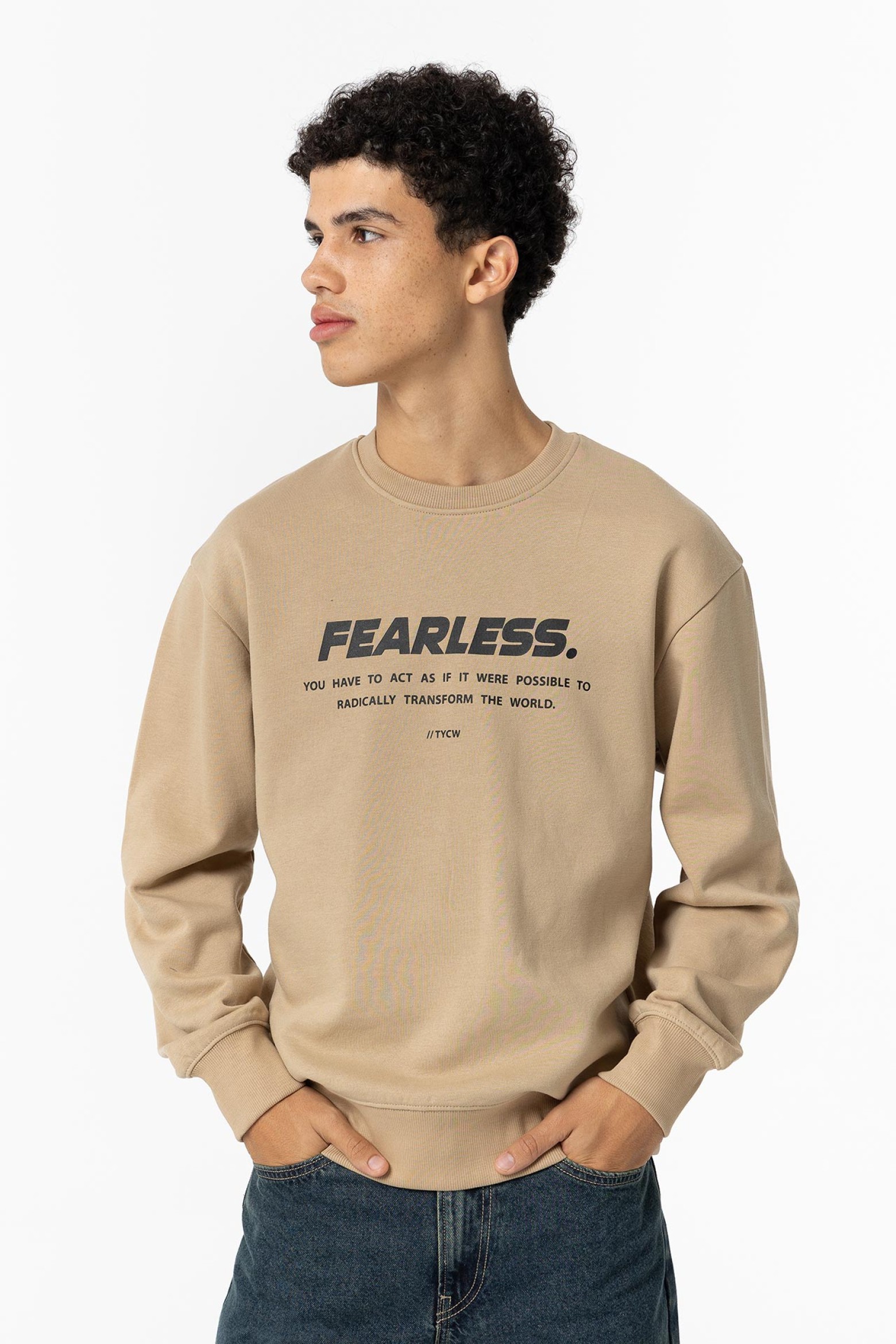 Sudadera Estampado Mensaje Frontal