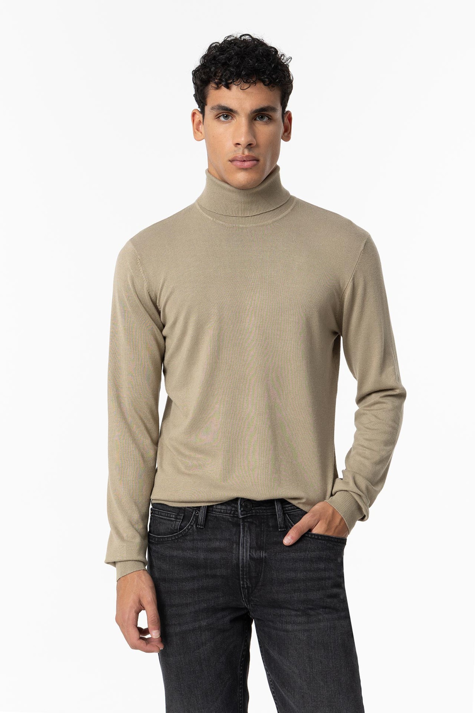 Basic Turtleneck Knit Sweater