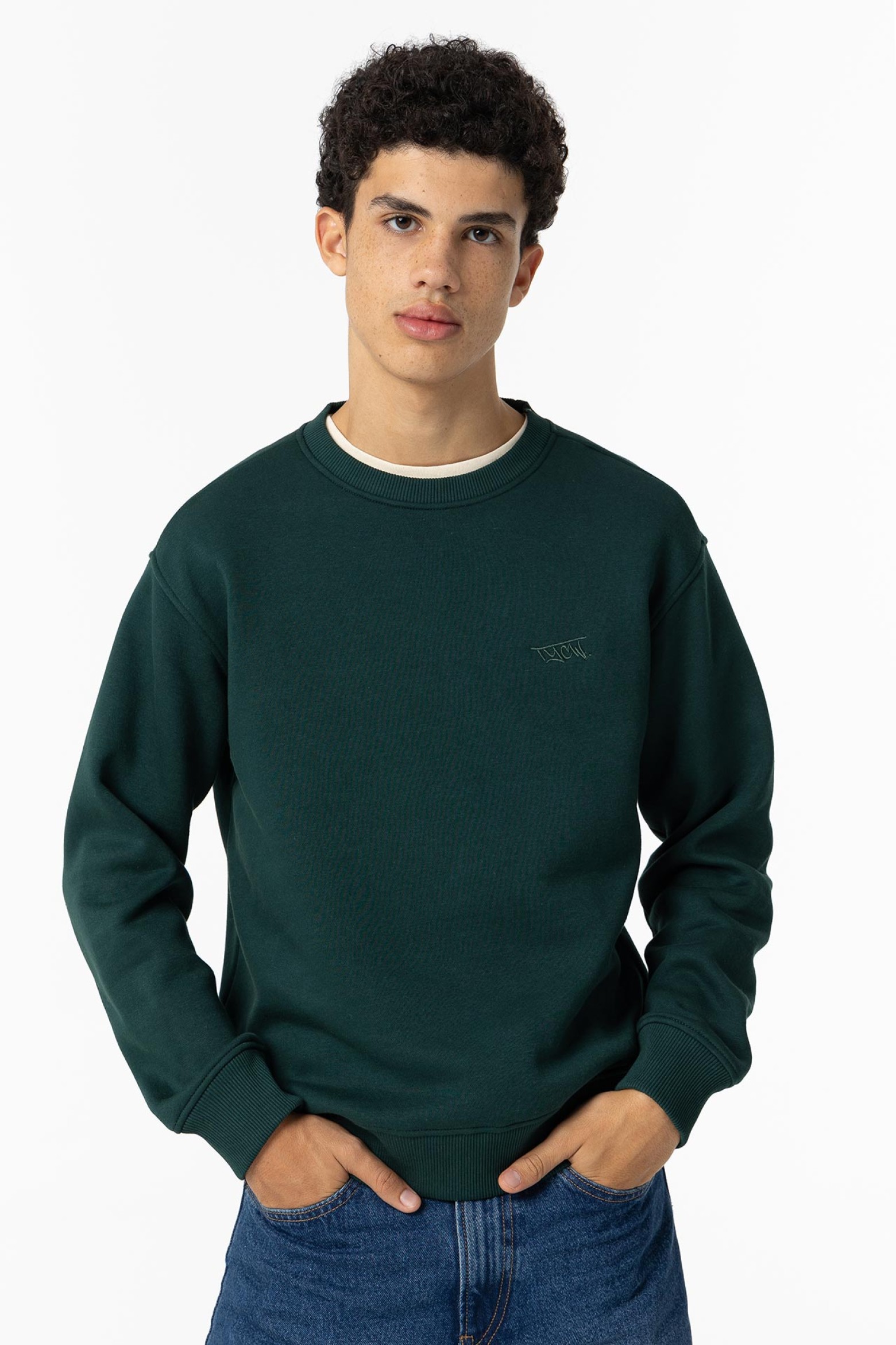 Sudadera con logotipo en relieve