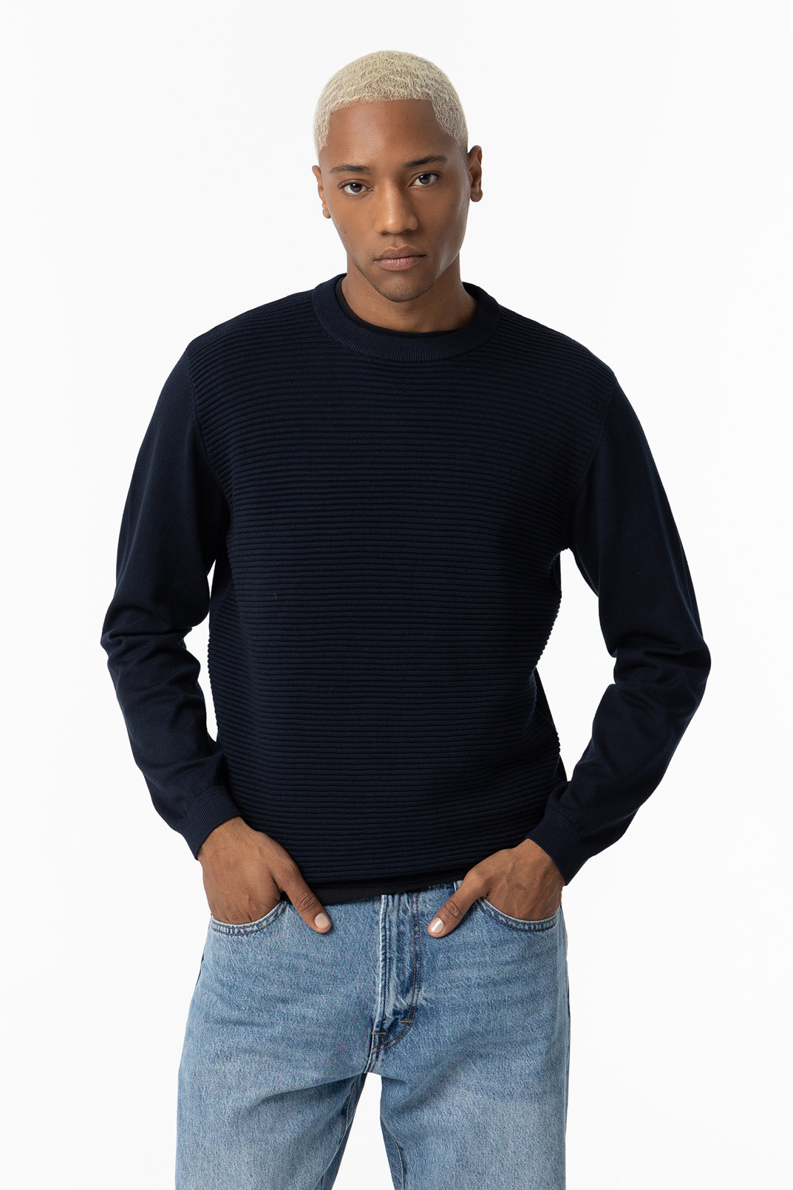 Camisola de Malha Canelada