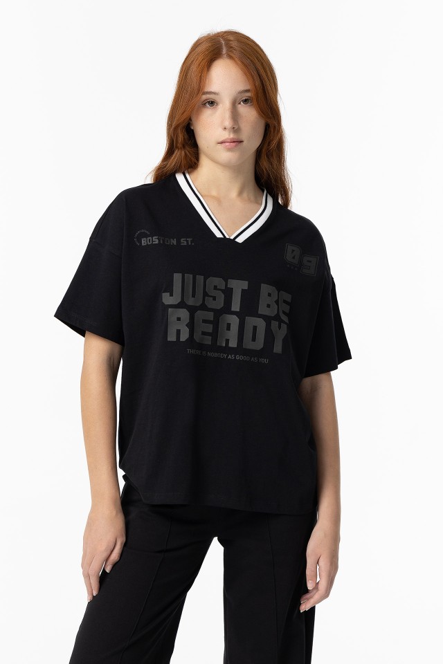 Oversized Sports Style T-Shirt