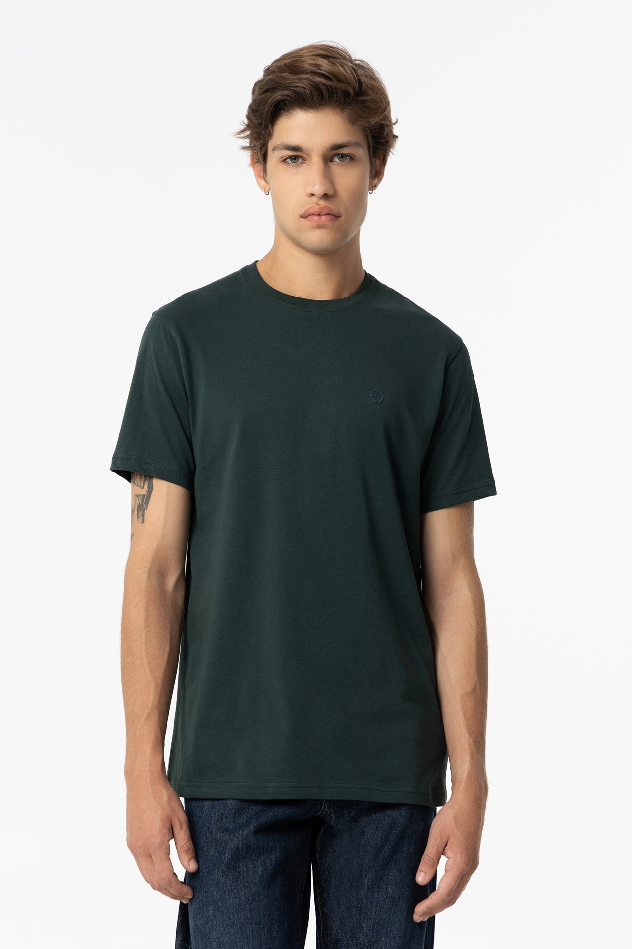 T-shirt de Algodo com Relevo