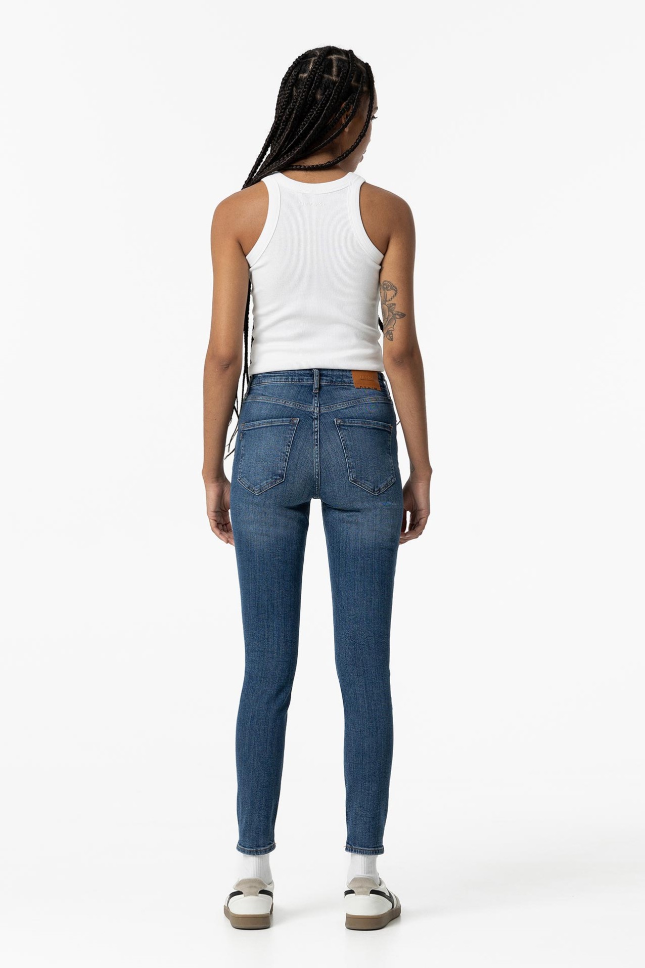 Jeans Lauren Skinny Cintura Alta
