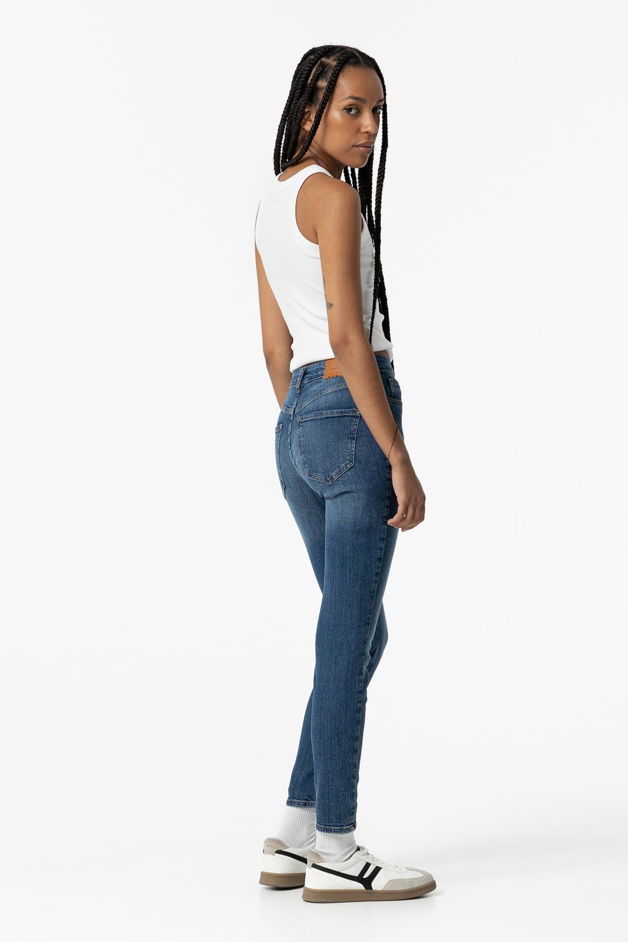 Jeans Lauren Skinny Cintura Alta