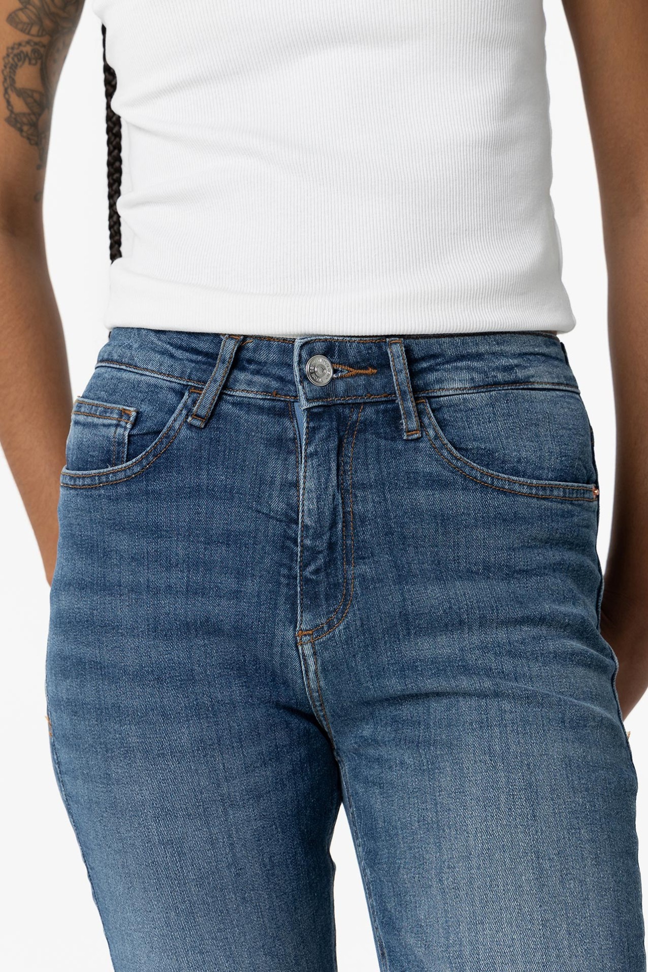 Jeans Lauren Skinny Cintura Alta