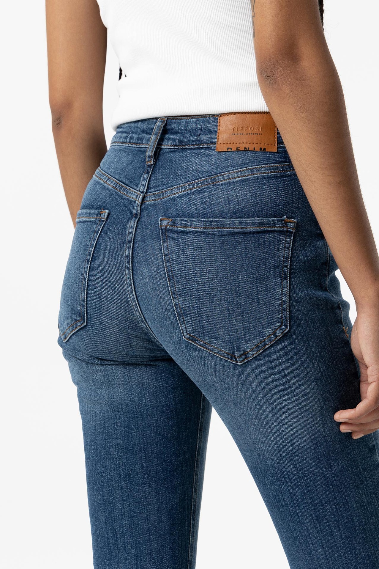 Jeans Lauren Skinny Cintura Alta