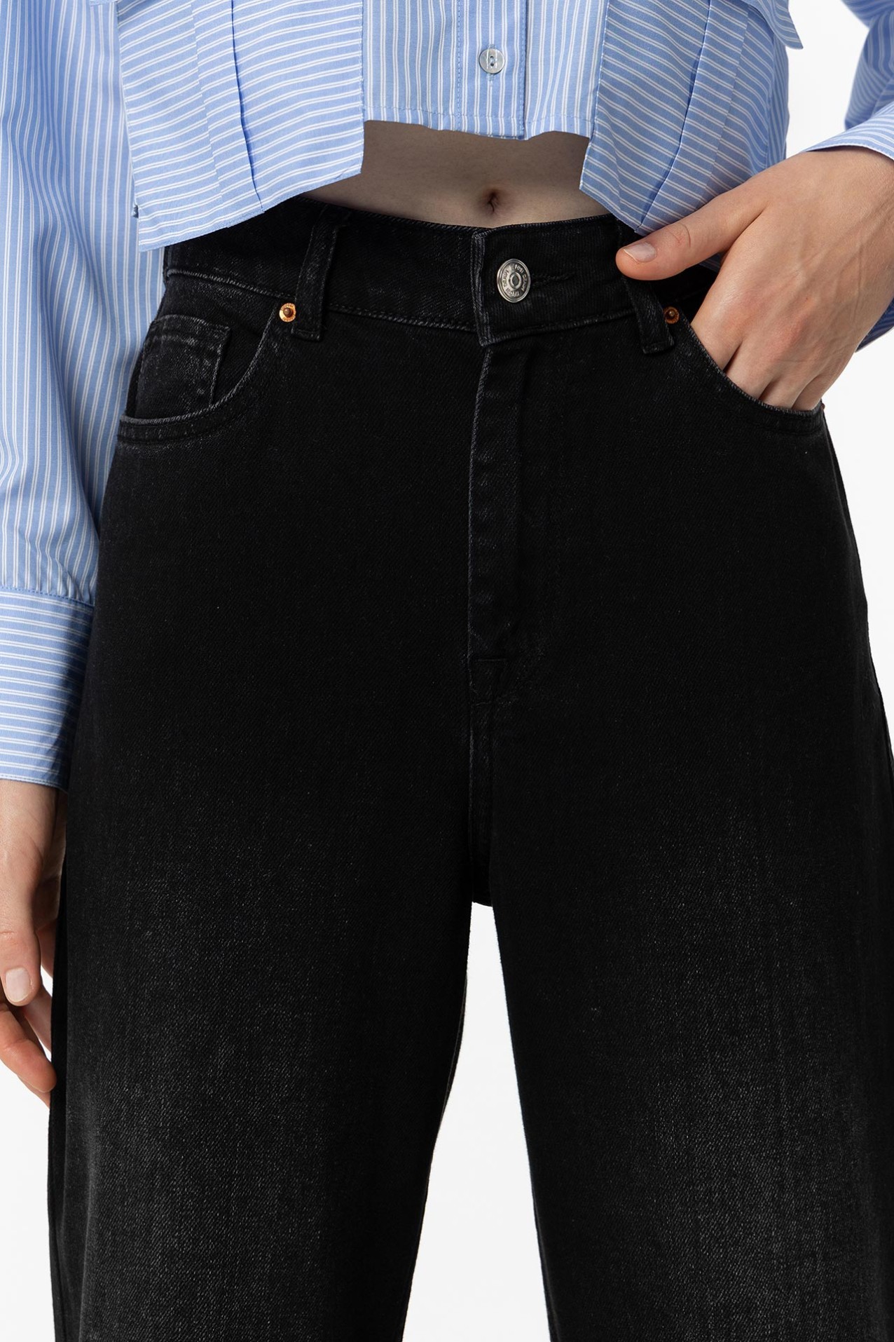 Jeans Wide Leg Negros