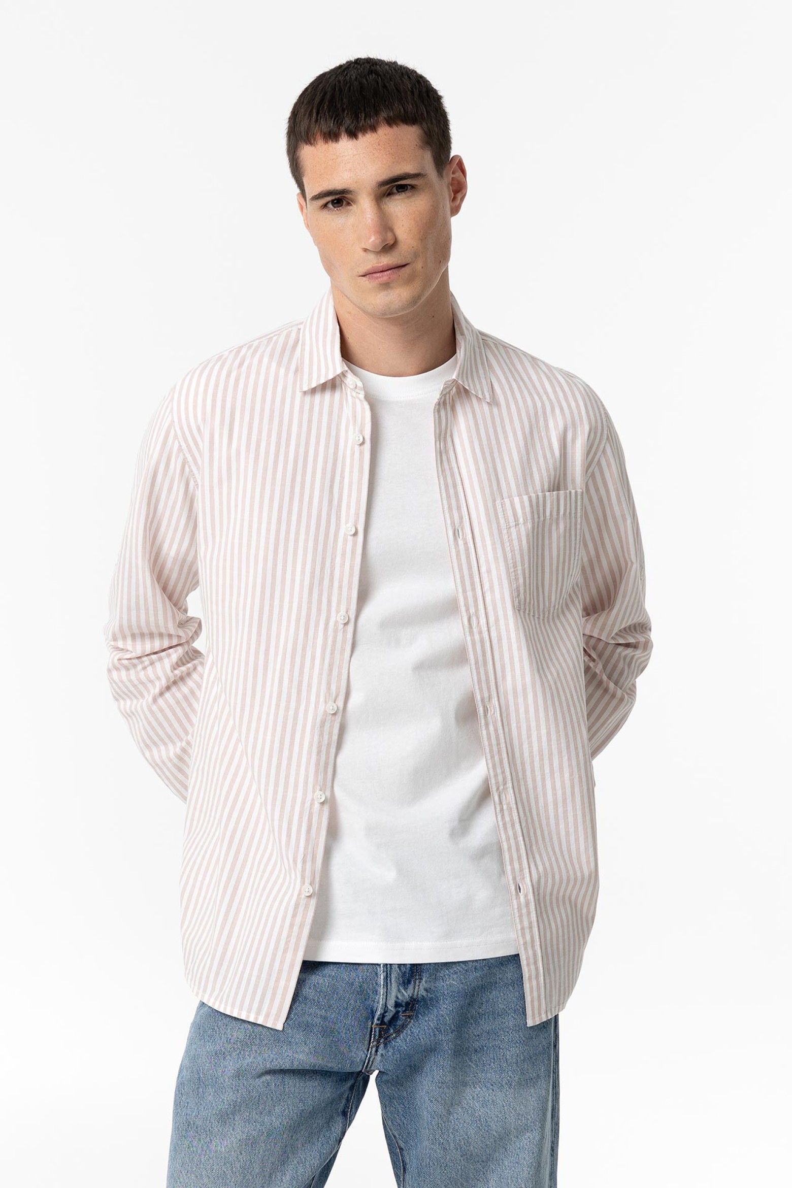 Camisa Regular Fit Listada