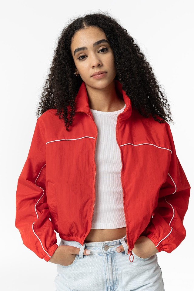 Nylon windbreaker jacket
