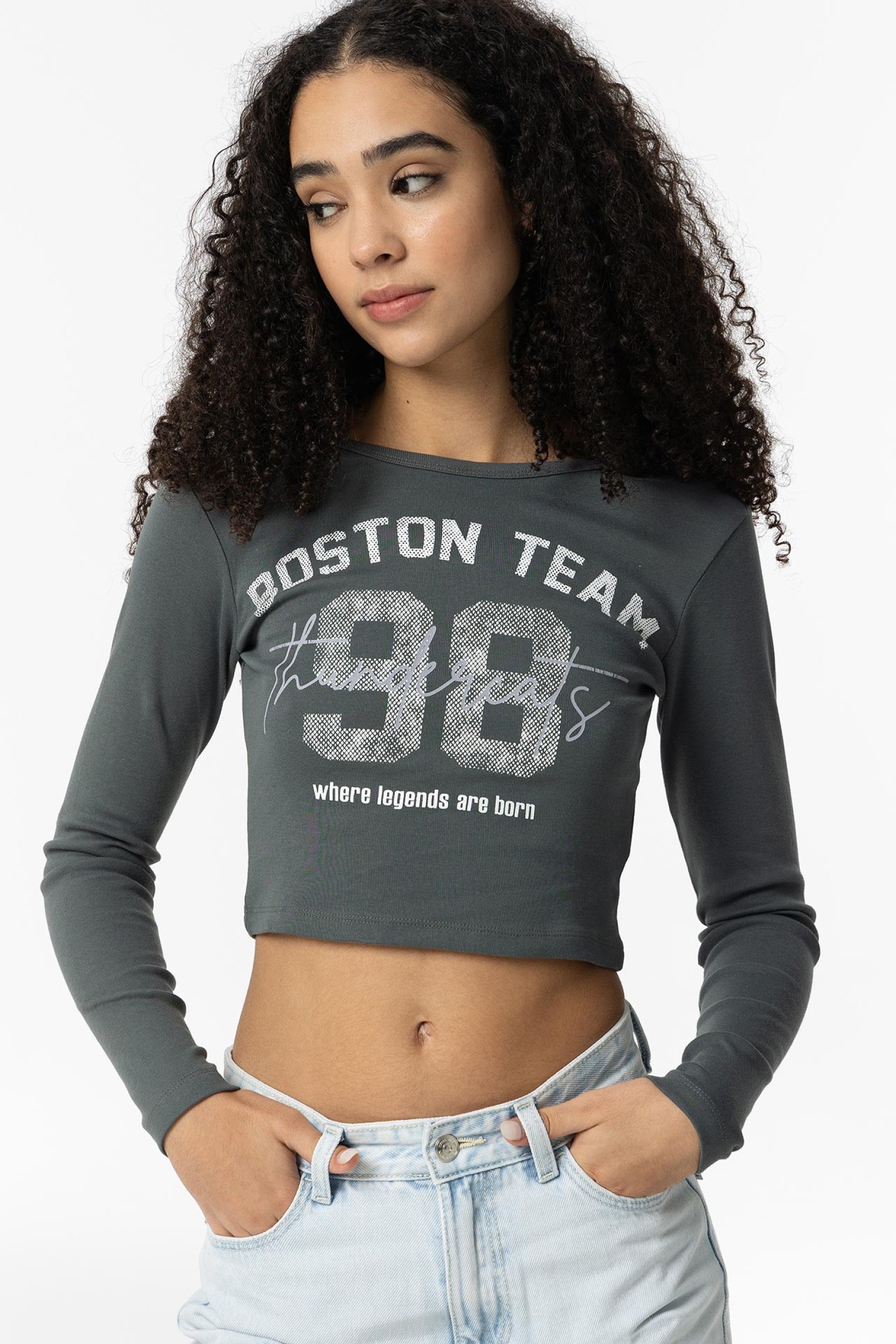 T-shirt Cropped Estampada