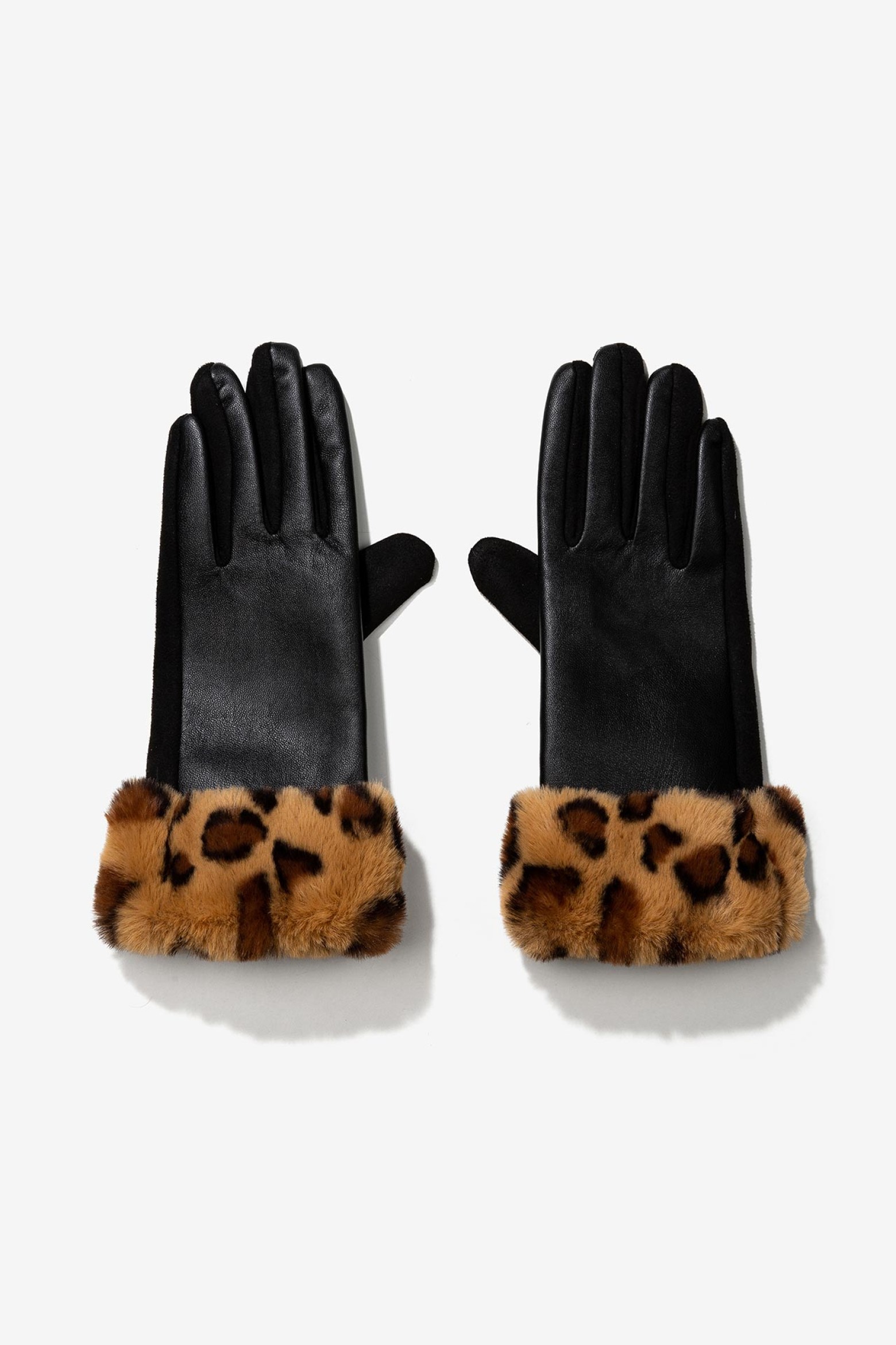 Guantes Con Pelo Sintético Leopardo